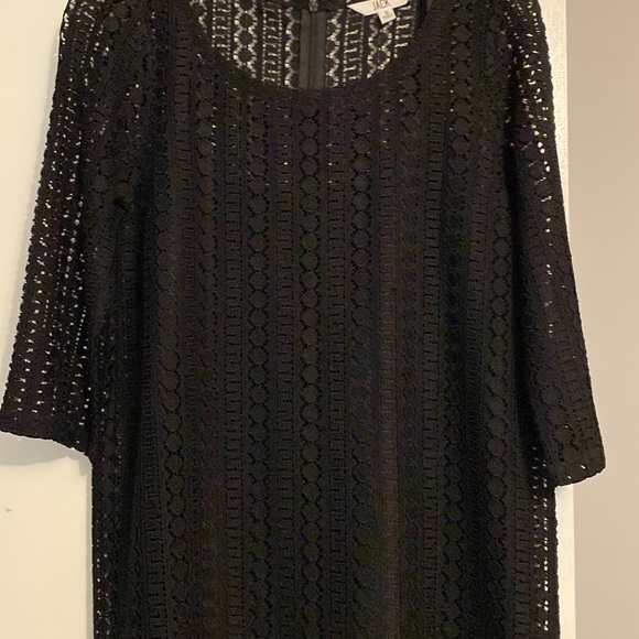 JACK Women’s Black Lace 3/4 Sleeve Dress - Picture 2 of 9